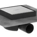 Dušas traps Hansgrohe RainDrain Spot, 150x150 mm, horizontāls, resti no otras puses var flīzēt