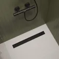 Dušas kanāls Hansgrohe RainDrain Go, 900 mm, flīzējams, matēts melns