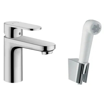 Vannas istabas izlietnes maisītājs Hansgrohe Vernis Blend ar Bidettu  100, hroms
