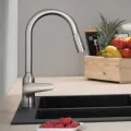 Virtuves Izlietnes maisītājs Hansgrohe M429-H220,  ar izvelkamu galvu, stainless steel optic