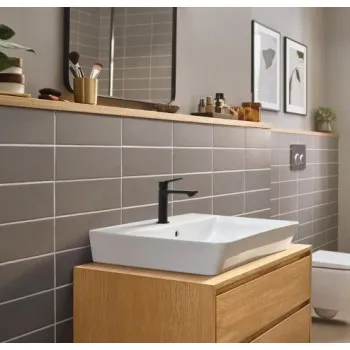 Vannas istabas izlietnes maisītājs Hansgrohe Zebris CoolStart 110, matēts melns