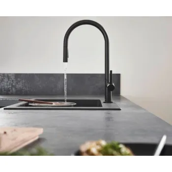 Virtuves Izlietnes maisītājs Hansgrohe Talis M54 220 1jet, matēts melns