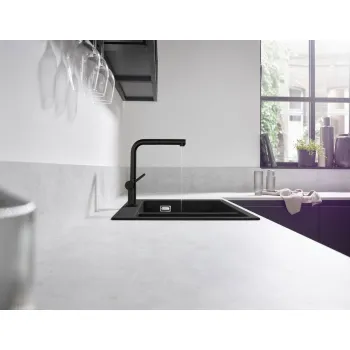 Virtuves Izlietnes maisītājs Hansgrohe Talis M54 270 1jet,  ar izvelkamu galvu, matēts melns + sBox