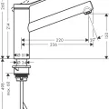 Virtuves Izlietnes maisītājs Hansgrohe Zesis M33-150 1jet, matēts melns