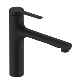 Virtuves Izlietnes maisītājs Hansgrohe Zesis M33-160 2jet, ar izvelkamu galvu, matēts melns+ sBox