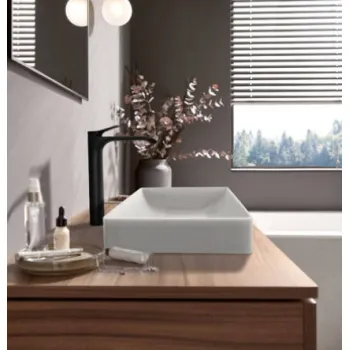 Vannas istabas izlietnes maisītājs Hansgrohe Vivenis 250, paaugstināts, matēts melns