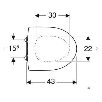 Poda vāks Ifo Spira, QR, balts/hroms