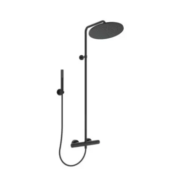Dušas sistēma Ideal Standard Ceratherm T25, ar termostatu matēta melna Dušas sistēma Ideal Standard Ceratherm T25, ar termostatu matēta melna