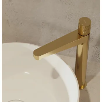 Vannas istabas izlietnes maisītājs Omnires Countour Matēts Zelts