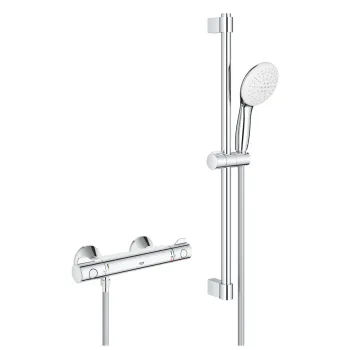 Dušas komplekts Grohe Grohtherm 800 ar termostatu, 600 mm, hroms