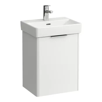 Vannnas istabas skapītis Laufen Base (Pro S), 415x325 mm, h=530 mm, 1D, (Bez izlietnes) kreisā puse, matēts balts