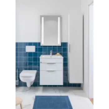 Vannas istabas skapītis ar izlietni Jika Deep, 780x418 mm, h=607 mm, 2D, balts