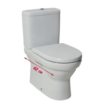 Tualetes poda apakša Jika Tigo, 360x620 mm, universāls izvads, balts