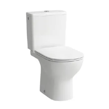 Tualetes pods Laufen Lua Essential Rimless, ar SC vāku 360x650 mm, horizontals izvads, pievads no apakšas, balts 