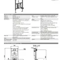 Montāžas rāmis Laufen LIS CW1, 500x140 mm, h=1120 mm, ar mehānisma regulāciju 4,5/3l