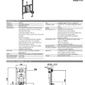 Montāžas rāmis Laufen Ineo, 500x135 mm, h=1120 mm
