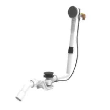 Vannas sifons Jika DN 40/50 mm, 610 mm, plastmasas, melns matēts