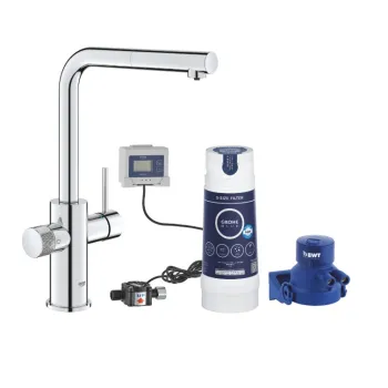 Virtuves izlietnes maisītājs Grohe Blue Pure Minta ar filtru un izvelkamu galvu 30591000