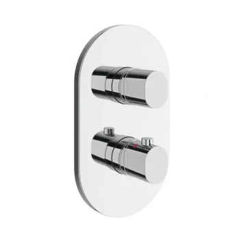 Dušas maisītājs Ravak Chrome CR II 067.00CR II.O3.RB071 Ar  termostatu (paredzēts ar R-box) Hromēts