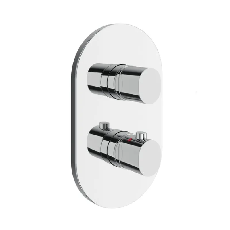 Dušas maisītājs Ravak Chrome CR II 067.00CR II.O3.RB071 Ar  termostatu (paredzēts ar R-box) Hromēts