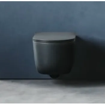 Piekaramais Tualetes pods Hatria Futura PURE VORTEX®  bez vāka, Lavagna 9BA006