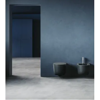 Piekaramais Tualetes pods Hatria Futura PURE VORTEX®  bez vāka, Lavagna 9BA006