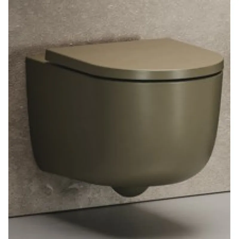 Piekaramais Tualetes pods Hatria Futura PURE VORTEX®  9BA0 bez vāka, Selva 9BA046