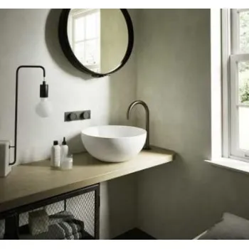 Vannas istabas izlietne Hatria Lavabo 06:00 S uz virsmas Ø 40cm Y1VF01, Balta