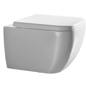 Piekaramais Tualetes pods Hatria BIANCA PURE RIM® bez vāka, Balts Y3AK01