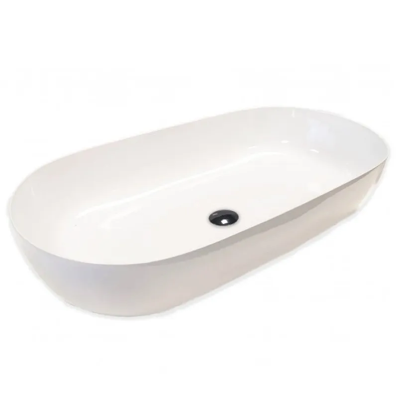 Vannas istabas izlietne Hatria Lavabo 21:00 S uz virsmas 75x38cm Y8AL01, Balta