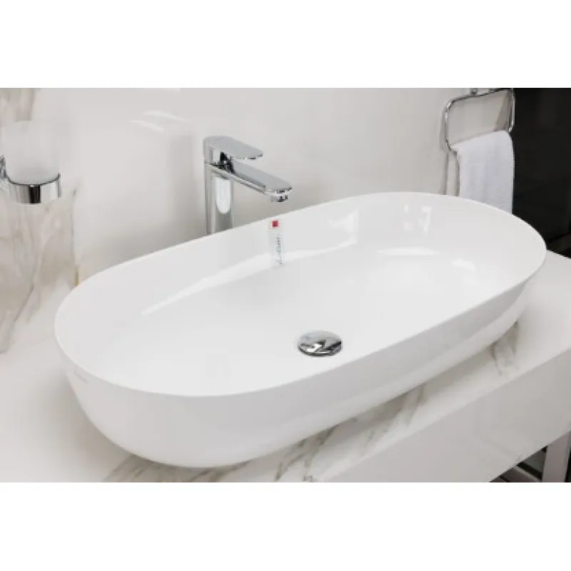 Vannas istabas izlietne Hatria Lavabo 21:00 S uz virsmas 75x38cm Y8AL01, Balta