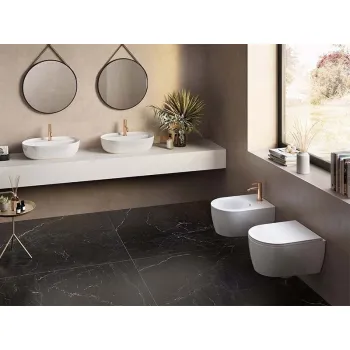 Vannas istabas izlietne Hatria Lavabo 12:00 MF S uz virsmas 57x38cm Y8AM01, Balta