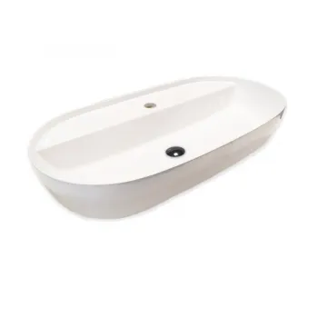 Vannas istabas izlietne Hatria Lavabo 21:00 MF S uz virsmas 75x38cm Y8AP01, Balta