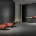 Piekaramais Tualetes pods Hatria CENTRICA PURE VORTEX®,bez vāka, Terra Di Siena Y9DE54