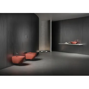 Piekaramais Tualetes pods Hatria CENTRICA PURE VORTEX®,bez vāka, Terra Di Siena Y9DE54