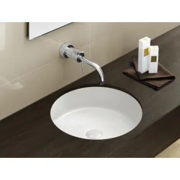 Vannas istabas izlietne Hatria Lavabo 07:15 S pabūvējamā, Ø 44cm bez pārplūdes balta YXSP01