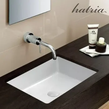 Vannas istabas izlietne Hatria Lavabo 11:15 S pabūvējamā, 50x38cm bez pārplūdes balta YXSQ01