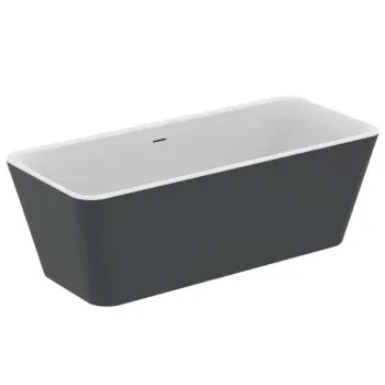 Brīvi stāvoša Vanna Ideal Standard Tonic II, 180x80 cm, lietā akrila, matēti balta/melna K8725V3