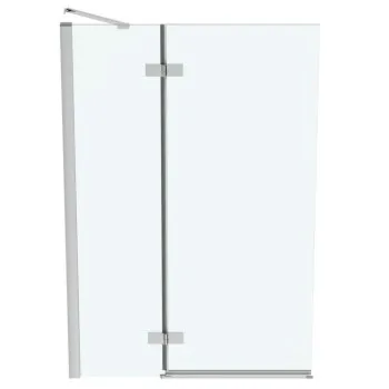 Vannas siena Ideal Standard i.Life, 100 cm, kreisā puse, divdaļīga, sudrabs/dzidrs stikls T4887EO