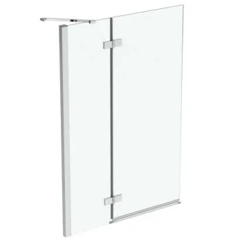 Vannas siena Ideal Standard i.Life, 100 cm, kreisā puse, divdaļīga, sudrabs/dzidrs stikls T4887EO