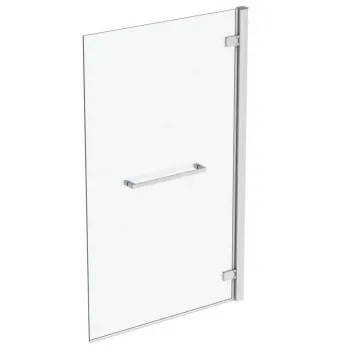 Vannas siena Ideal Standard i.Life, 90 cm, labā puse, ar dvieļu turētāju, sudrabs/dzidrs stikls T4888EO