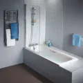 Vannas siena Ideal Standard Connect 2, 80x140 cm, sudrabs/dzidrs stikls T9923EO