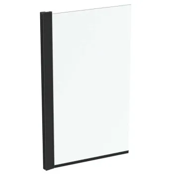 Vannas siena Ideal Standard Connect 2, 80x140 cm, melna/caurspīdīgs stikls T9923V3