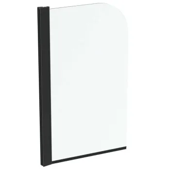 Vannas siena Ideal Standard Connect 2, 80x140 cm, melna/caurspīdīgs stikls T9924V3