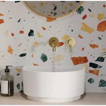 Vannas istabas izlietne Omnires CANDENCE M+ 42 x 37 cm balta matēta