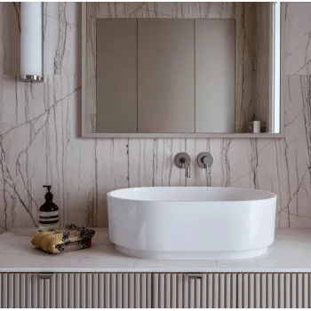 Vannas istabas izlietne Omnires CANDENCE M+ 62 x 42 cm balta