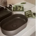 Vannas istabas izlietne Omnires OVO M+ 55 x 36cm pelēka
