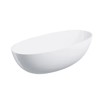 Vanna Omnires SHELL M+ Akmens masa 175 x 78 cm Balta Glancēta