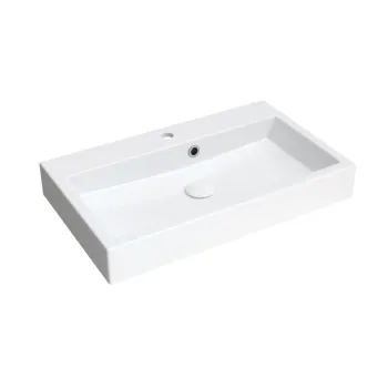 Vannas istabas izlietne Omnires THASOS M+ 70 x 42cm ar pārplūdi balta