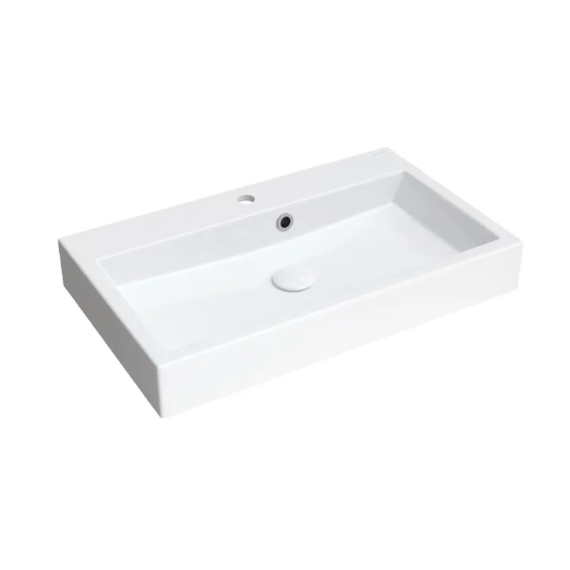 Vannas istabas izlietne Omnires THASOS M+ 70 x 42cm ar pārplūdi balta
